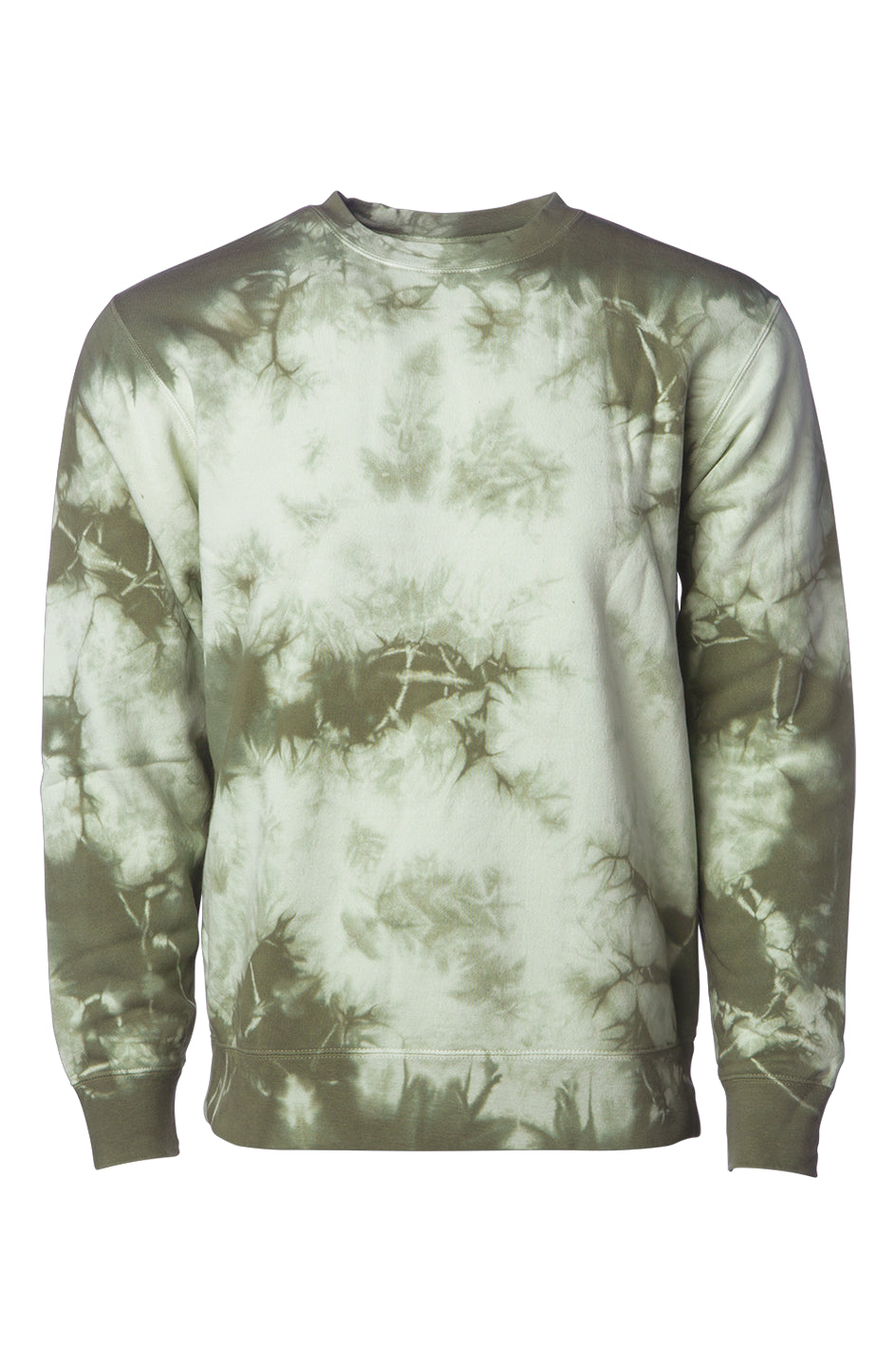 Tie Dye Olive Crew Neck