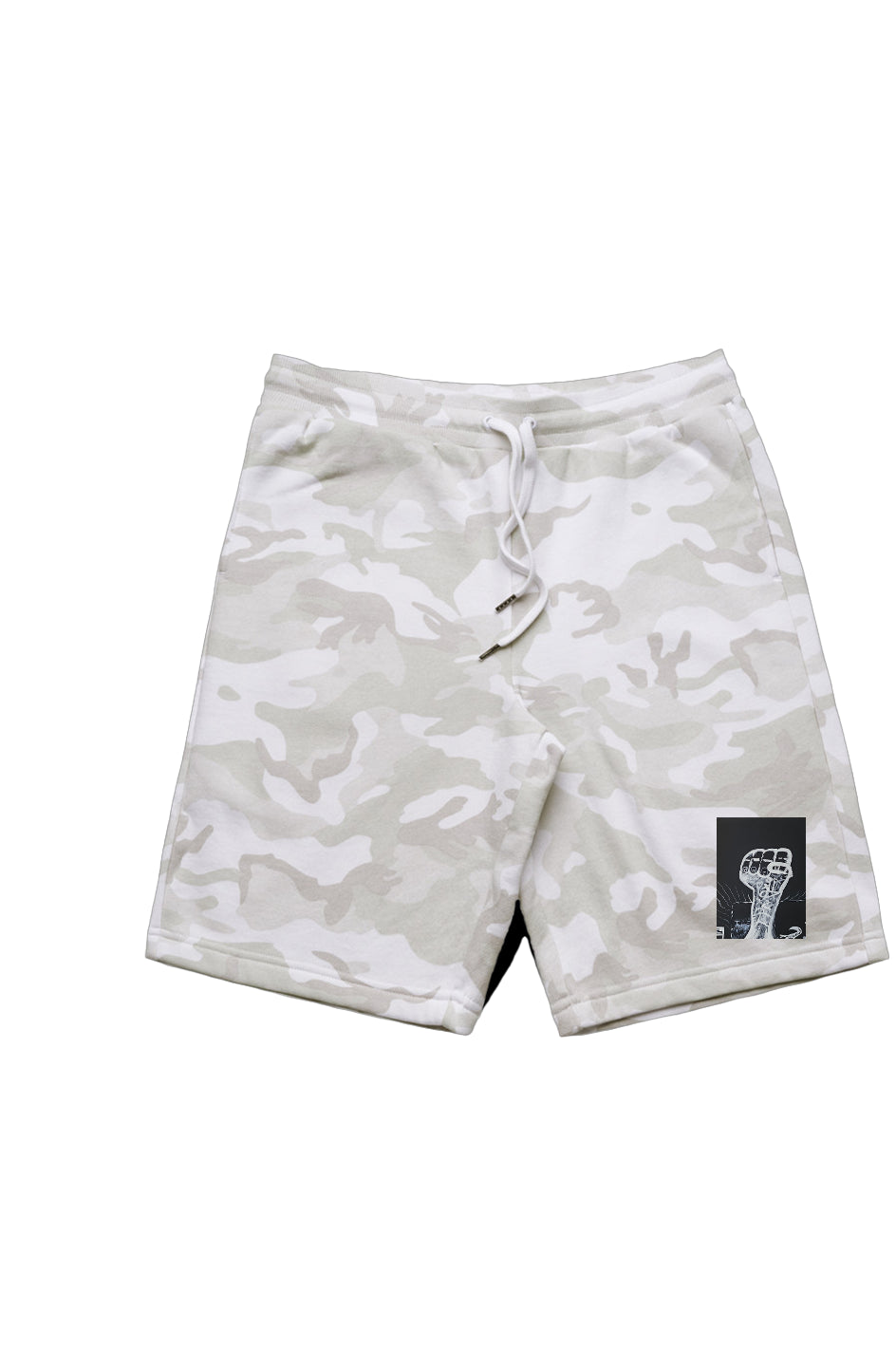 Men's Stadium Camo Shorts with #TYMED art
