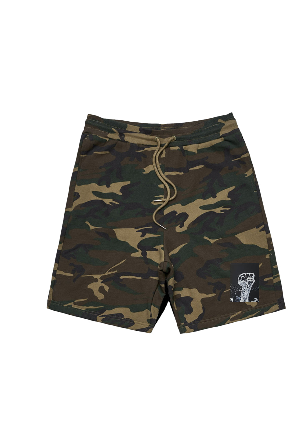 Men's Stadium Camo Shorts with #TYMED art