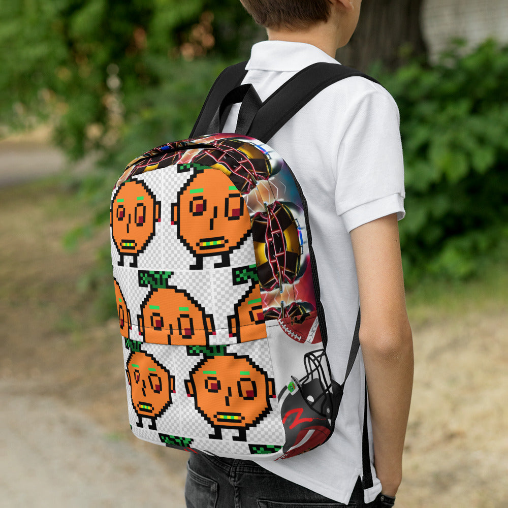 Backpack with art by members of LADYDAYDAO
