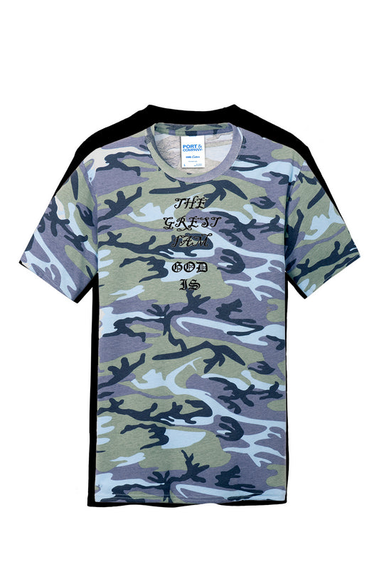 Core Cotton Camo Tee God is - THE GREAT I AM