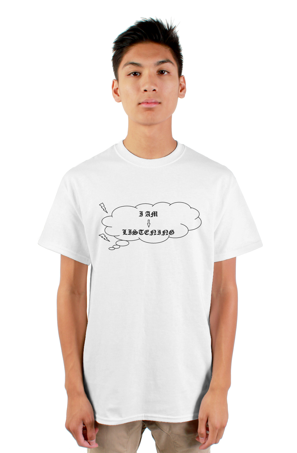  I AM LISTENING supporting others we care shirt