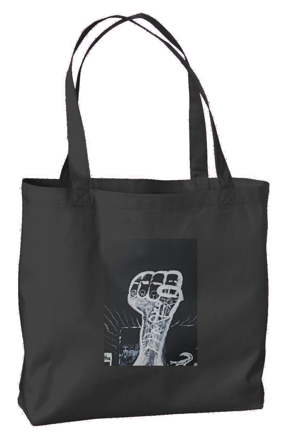 Eco Large Tote w #TYMED art