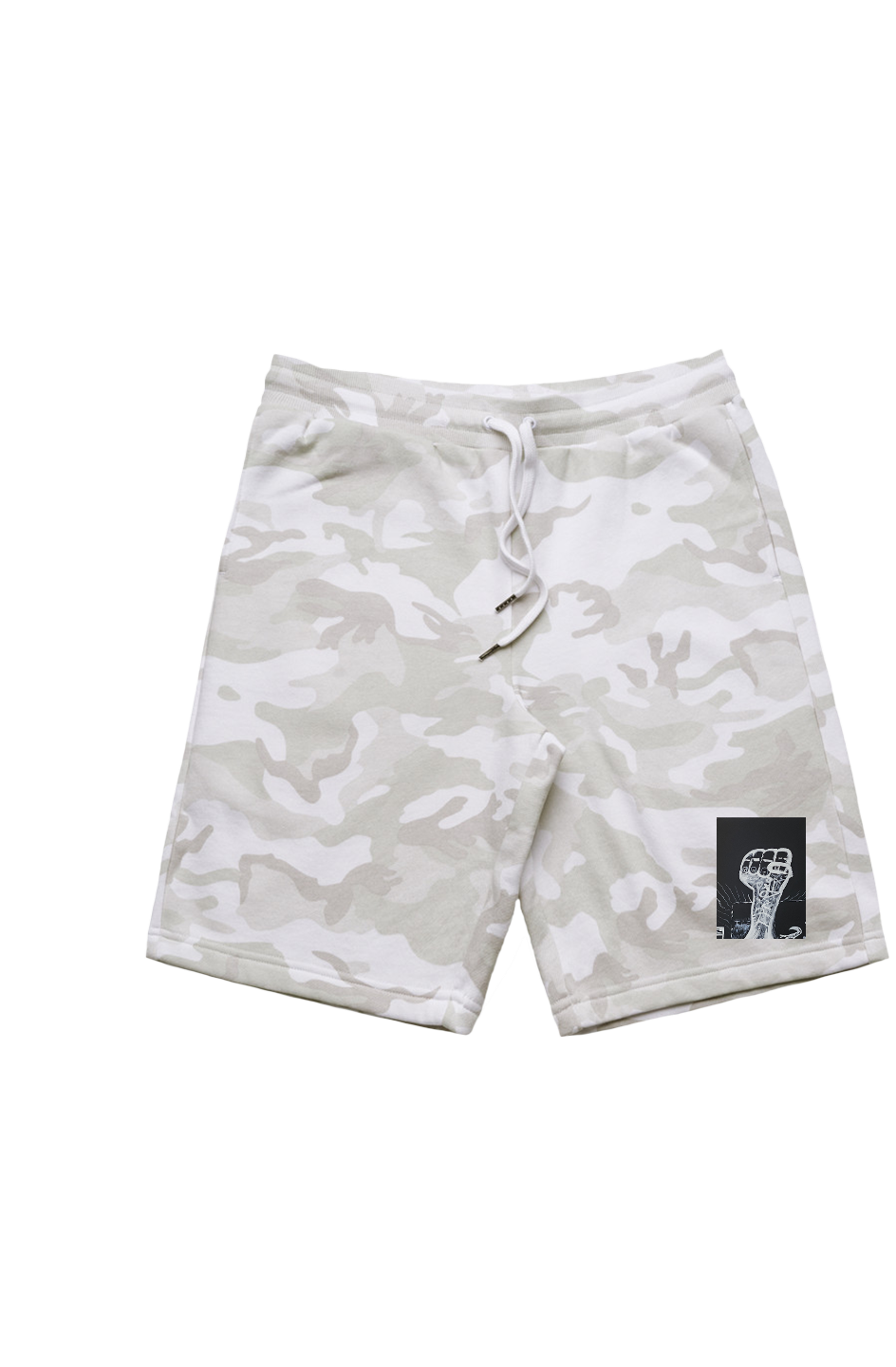 Men's Stadium Camo Shorts with #TYMED art