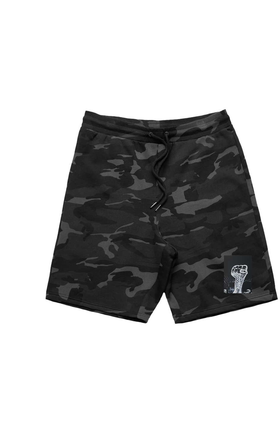 Men's Stadium Camo Shorts with #TYMED art