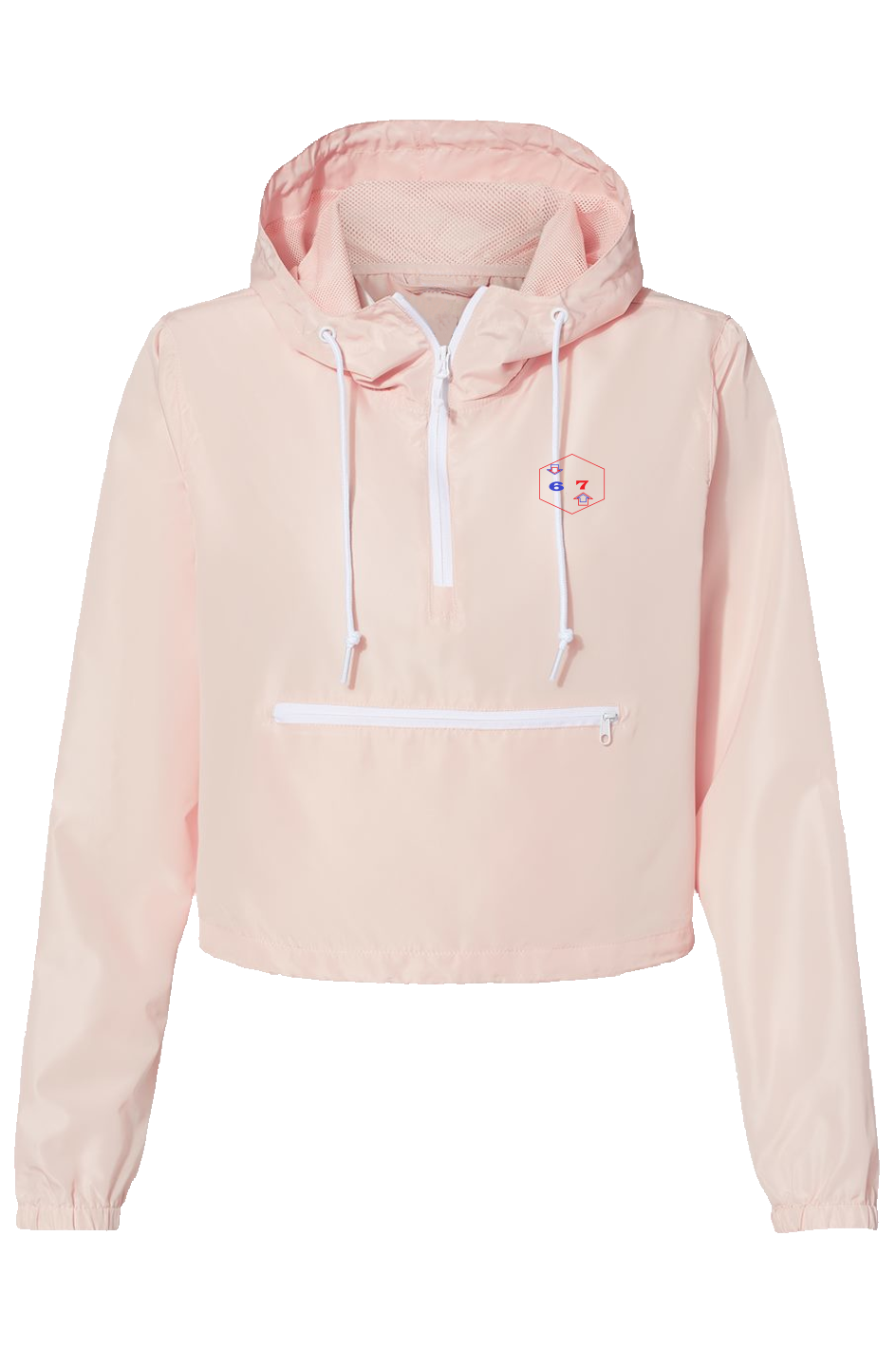 Lightweight Pullover Crop Windbreaker 67