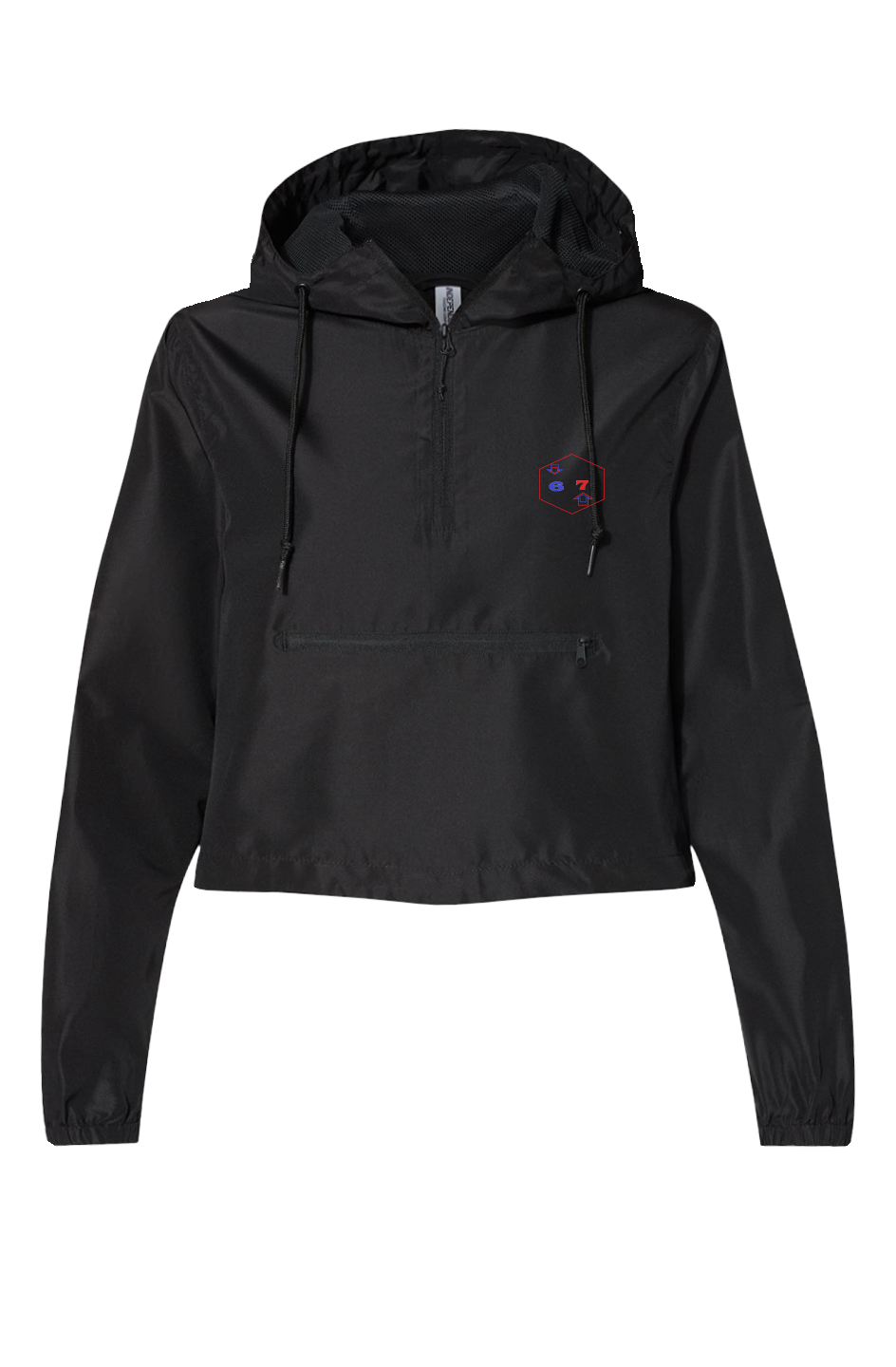 Lightweight Pullover Crop Windbreaker 67