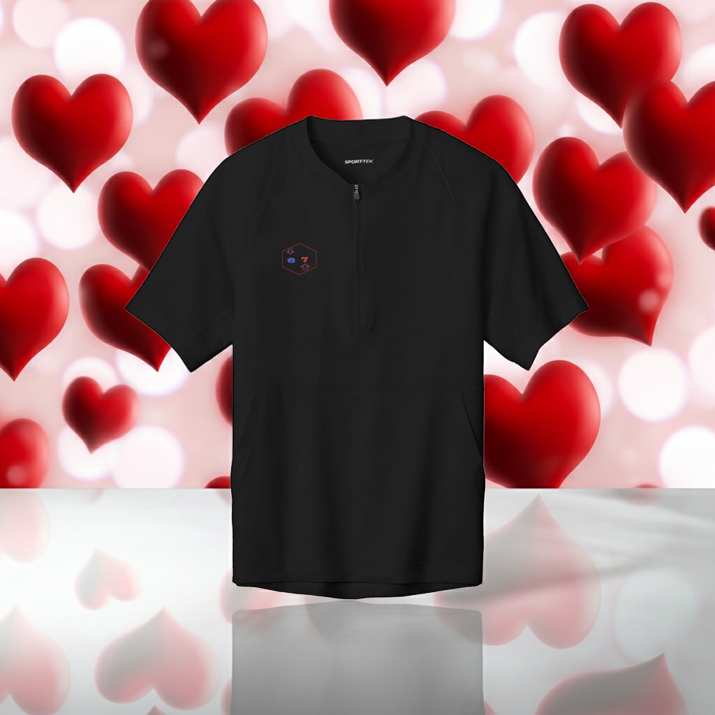 1/2-Zip Short Sleeve Jacket...#TYMED