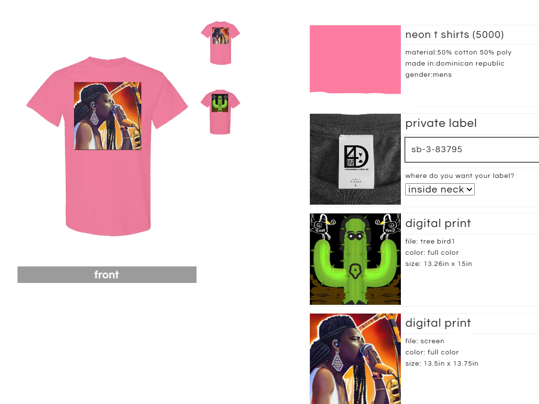 Shirt for cancer support