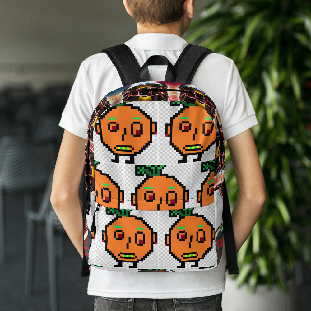 Backpack with art by members of LADYDAYDAO