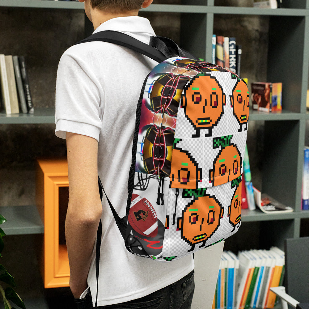 Backpack with art by members of LADYDAYDAO