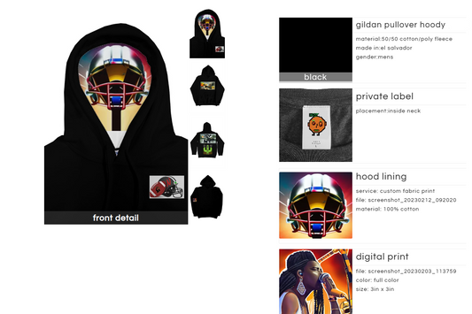 sweater football HOODIE HELMET
